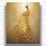 Golden Peacock - Paint by Numbers Kit