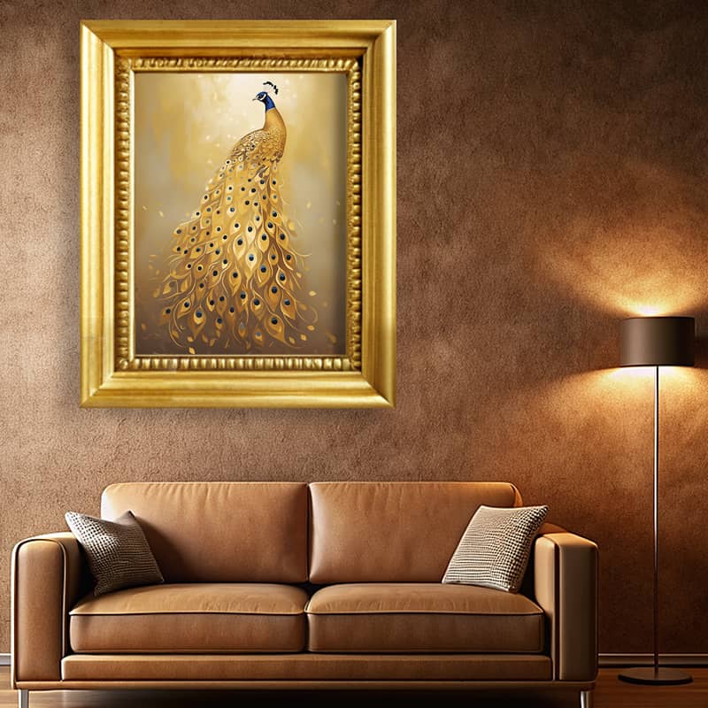 Golden Peacock - Paint by Numbers
