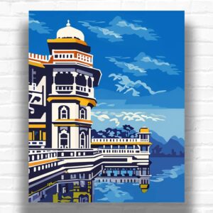 Jal Mahal Palace - Paint by Numbers Kit