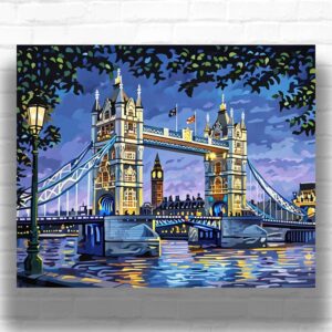 London Tower Bridge - London Scene Paint by Numbers