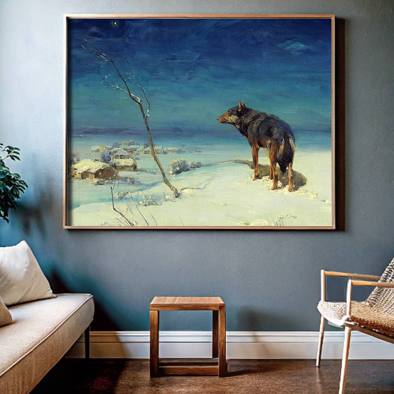 Lone Wolf by Alfred Kowalski – Famous Paint by Number