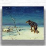 Lone Wolf by Alfred Kowalski – Famous Paint by Numbers