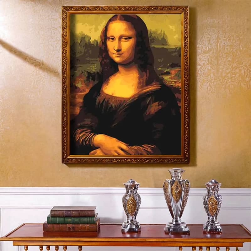 Mona Lisa by Leonardo da Vinci Paint by Number - Famous Renaissance Portrait