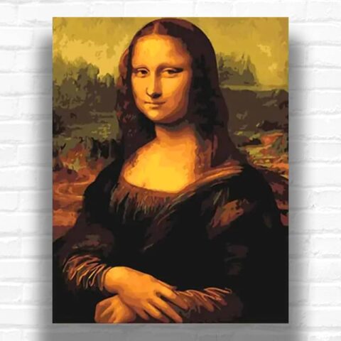 Mona Lisa by Leonardo da Vinci Paint by Numbers - Famous Renaissance Portrait