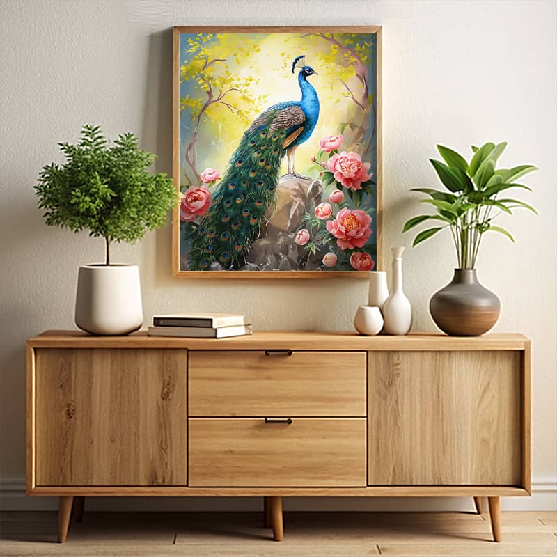 Peacock Paradise - Paint by Numbers