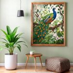 Peacock in Spring Garden - Paint by Numbers