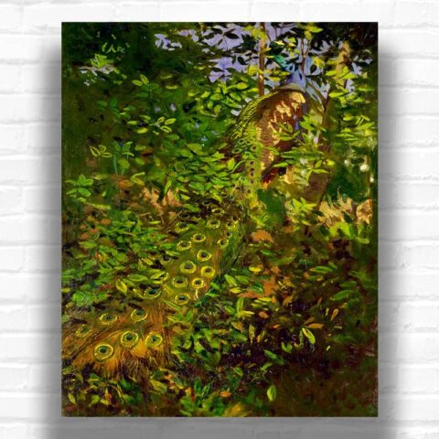 Peacock in the Woods - Paint by Numbers Famous Paintings