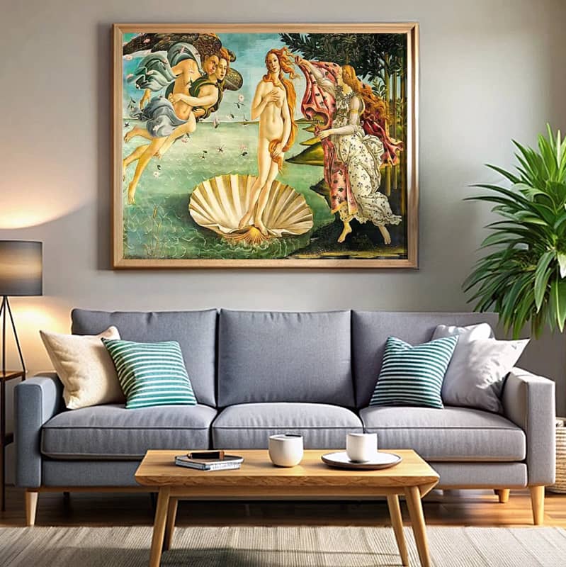 The Birth of Venus by Sandro Botticelli Paint by Number - Famous Masterpiece