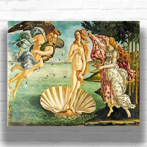 The Birth of Venus by Sandro Botticelli Paint by Numbers - Famous Masterpiece