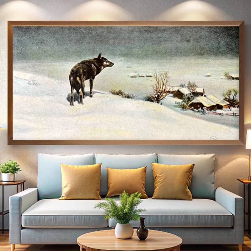 The Lone Wolf by Alfred Kowalski 1907 – Extra Large Paint by Numbers Kit