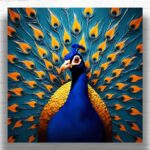 The Vibrant Peacock - Paint by Numbers Kit