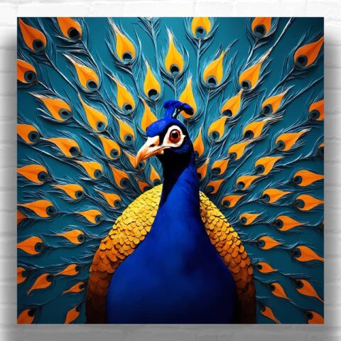 The Vibrant Peacock - Paint by Numbers Kit