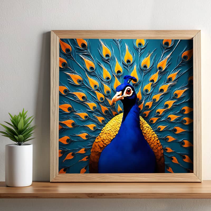 The Vibrant Peacock - Paint by Numbers