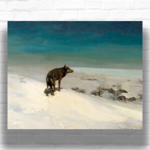 The Wolf by Alfred Kowalski 1915 Paint by Numbers – Winter Landscape Art