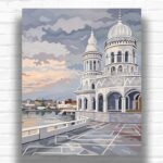 Udaipur City Palace Towers - Paint by Numbers Kit