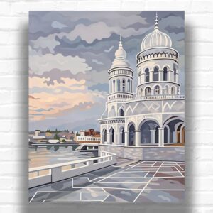 Udaipur City Palace Towers - Paint by Numbers Kit