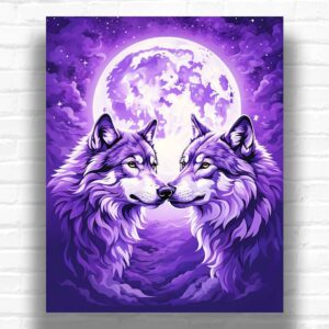 Wolf Mates - Wolves paint by Number