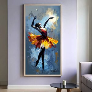 A Ballerina Abstract - Extra Large Paint by Number