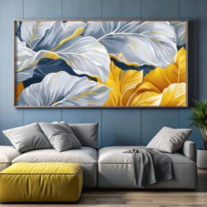Abstract Leaves Symphony - Large Size Paint by Numbers