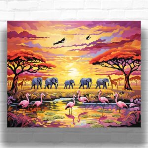 Africa is a Magical Continent - Paint by Numbers Kit
