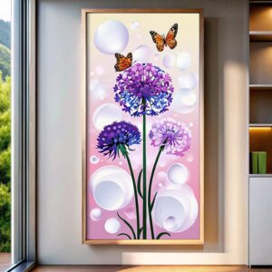 Allium Butterflies - Extra Large Paint by Number Kits