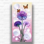 Allium Butterflies - Large Paint by Number