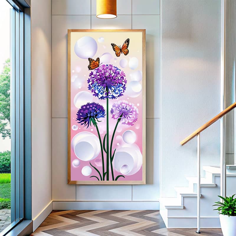Allium Butterflies - Large Paint by Number Kit