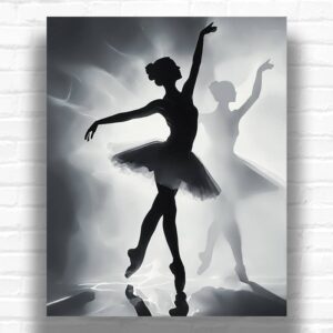 Ballerina Silhouette - Paint by Numbers Kit