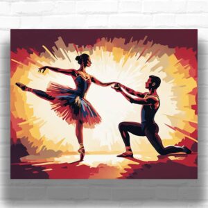 Ballet Dance Partnership - Paint by Numbers Kit