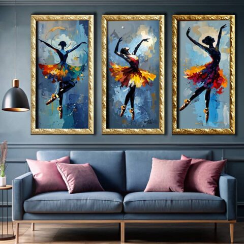 Ballet Dancers in Motion 3 - Panels Paint by Numbers