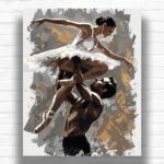 Ballet Pas de Deux - Ballet Dancer Paint by Numbers