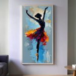 Ballet in Abstract Motion - Ballerina Paint by Numbers
