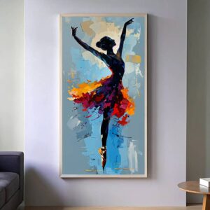 Ballet in Abstract Motion - Ballerina Paint by Numbers