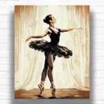 Black Tutu Ballerina - Paint by Numbers Kit