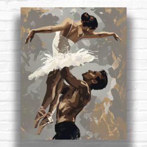 Couple Ballet Dancer - Ballet Paint by Numbers