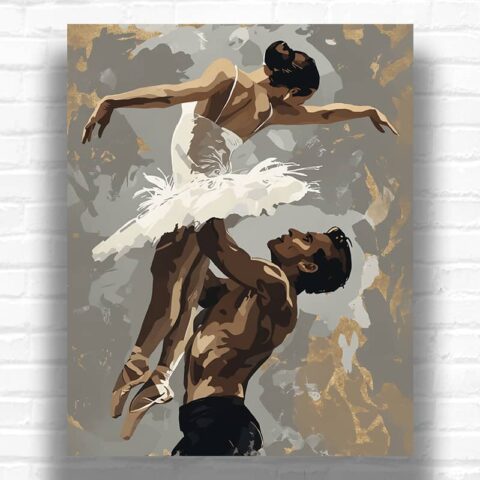 Couple Ballet Dancer - Ballet Paint by Numbers