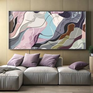 Flowing Abstract Harmony - Large Paint by Number Kit