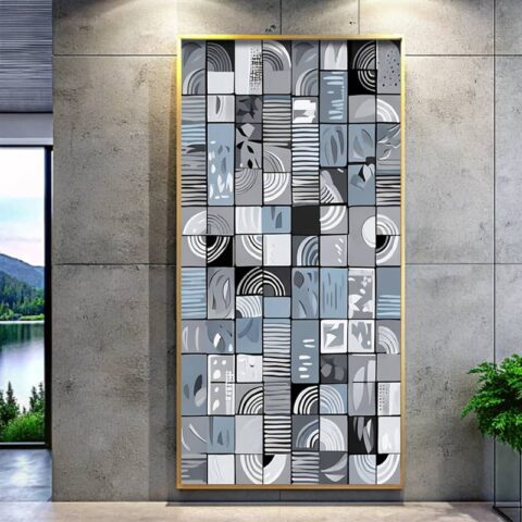 Geometric Abstraction - Paint by Numbers Big Size