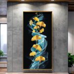 Ginkgo Leaves and Smoke - Large Print Paint by Number
