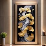 Golden Ginkgo Cascade - Big Paint by Numbers