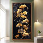 Golden Ginkgo Elegance - Very Large Paint by Numbers