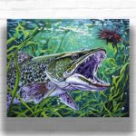 Hunting Pike - Fish Paint by Number