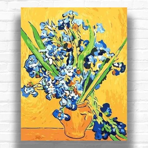 Irises by Vincent van Gogh 1890 - Famous Paint by Numbers