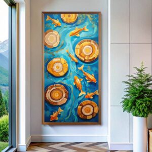 Koi Current - Extra Large Paint by Number Kits for Adults