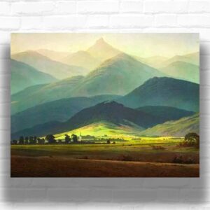 Landscape in Riesengebirge by Caspar David Friedrich 1810 - Most Popular Paint by Number