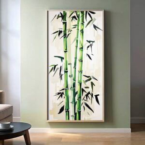 Minimalist Bamboo Forest - Huge Paint by Number Kits