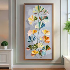 Multicolor Ginkgo Leaves - Large Paint by Numbers Kits