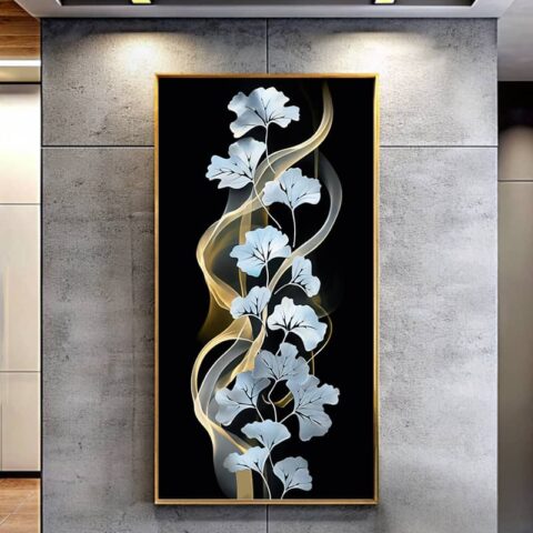Mystic Ginkgo Leaves - Large Paint by Number Kits for Adults
