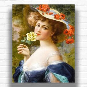 Portrait of a Lady by Emile Vernon - Famous Art Paint by Numbers