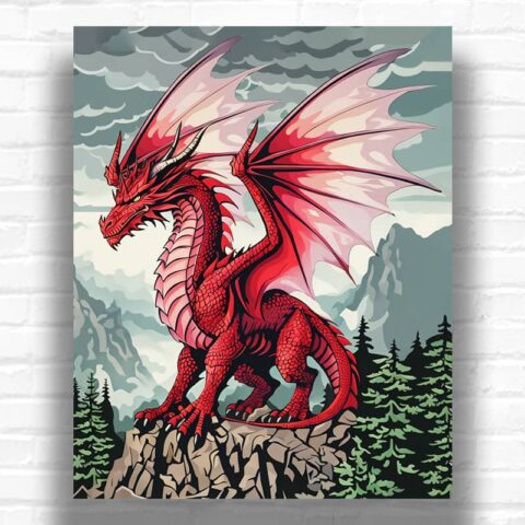 Red Dragon - Paint by Numbers Kit